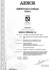 Certyfikat AENOR - system - okładka